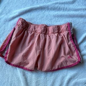 Adidas Women's Light Pink Athletic Shorts